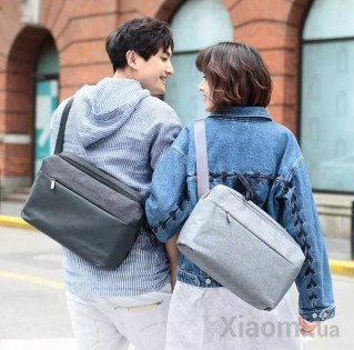 Сумка Xiaomi Runmi 90 Ninetygo Urban Simple Mail Bag Light Grey (Р31258)